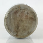 Japanese Ceramic Sake Bottle Tokkuri Vtg Pottery Gray Hand-Written Kanji TS482