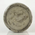 Japanese Ceramic Sake Bottle Tokkuri Vtg Pottery Gray Hand-Written Kanji TS483