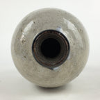Japanese Ceramic Sake Bottle Vtg Kayoi Tokkuri Gray Black Neck TS406