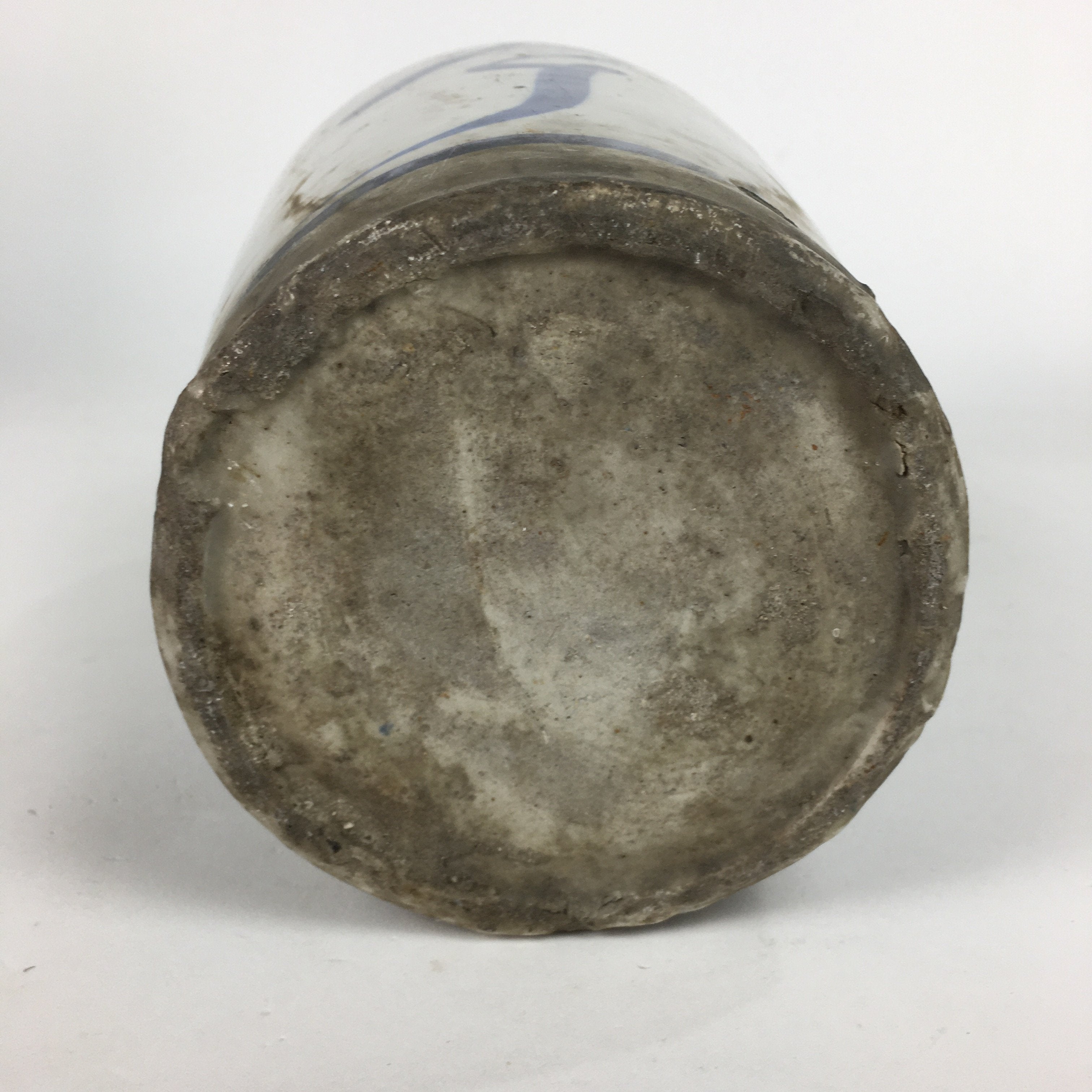 Japanese Ceramic Sake Bottle Vtg Kayoi Tokkuri Hand-Written Kanji TS290