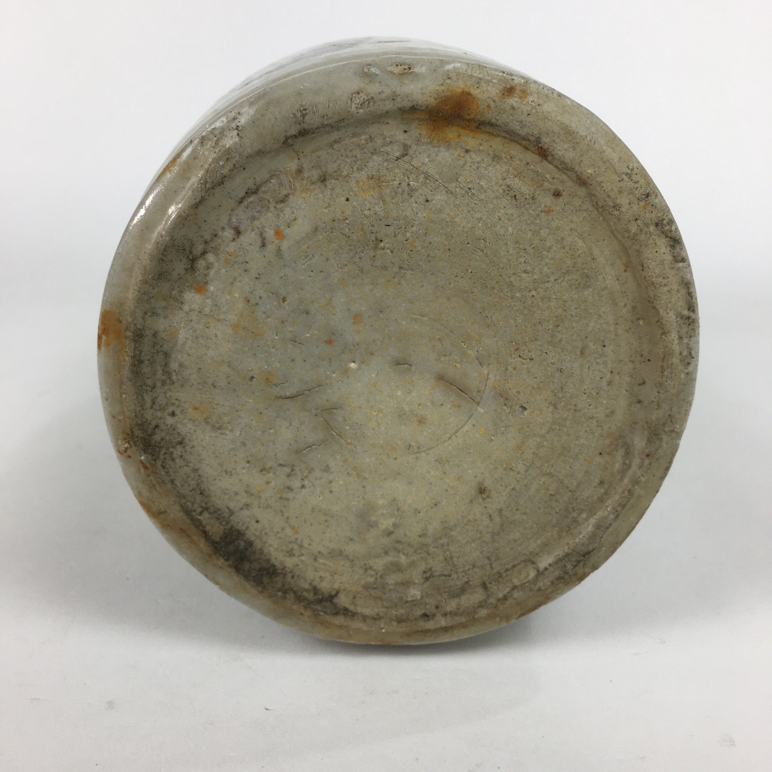 Japanese Ceramic Sake Bottle Vtg Kayoi Tokkuri Hand-Written Kanji TS291