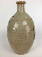 Japanese Ceramic Sake Bottle Vtg Kayoi Tokkuri Hand-Written Kanji TS297
