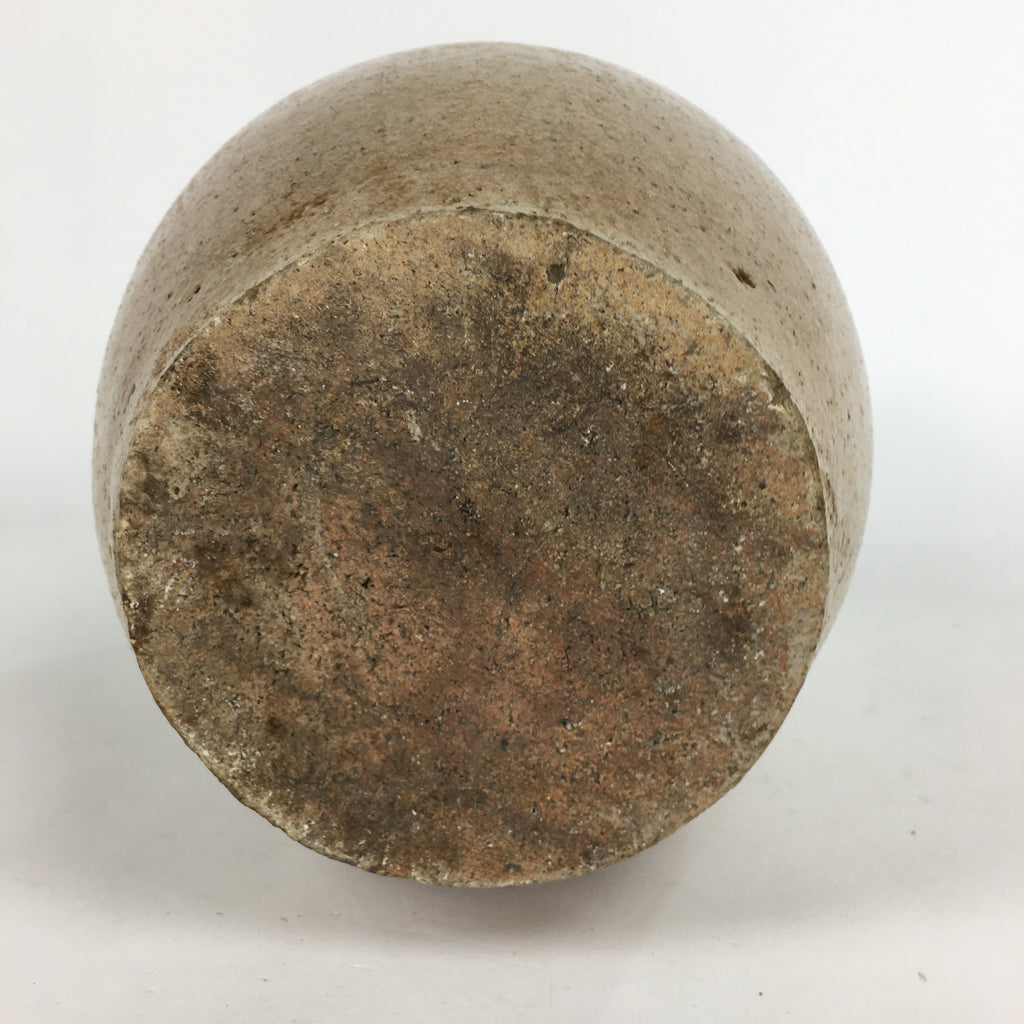 Japanese Ceramic Sake Bottle Vtg Kayoi Tokkuri Hand-Written Kanji TS297