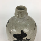 Japanese Ceramic Sake Bottle Vtg Kayoi Tokkuri Hand-Written Kanji TS307
