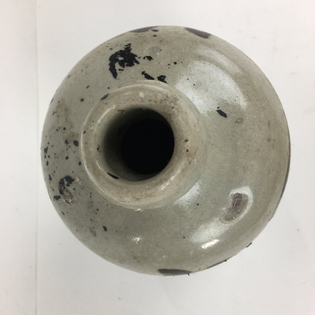 Japanese Ceramic Sake Bottle Vtg Kayoi Tokkuri Hand-Written Kanji TS308