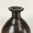 Japanese Ceramic Sake Bottle Vtg Kayoi Tokkuri Hand-Written Kanji TS313