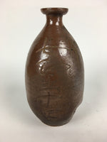 Japanese Ceramic Sake Bottle Vtg Kayoi Tokkuri Hand-Written Kanji TS315