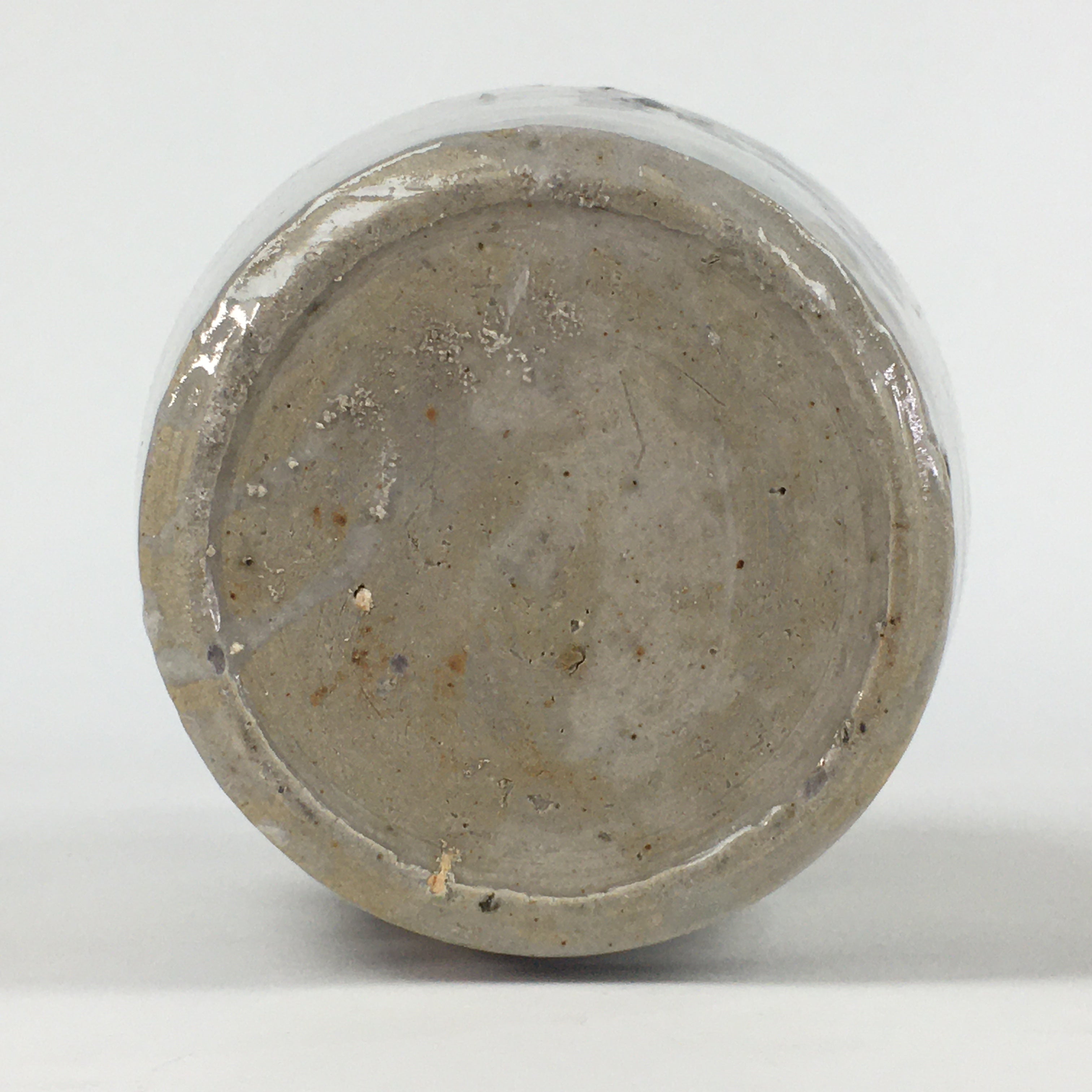 Japanese Ceramic Sake Bottle Vtg Kayoi Tokkuri Hand-Written Kanji TS405