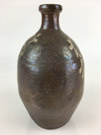 Japanese Ceramic Sake Bottle Vtg Kayoi Tokkuri Hand-Written Kanji TS420