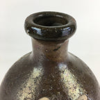 Japanese Ceramic Sake Bottle Vtg Kayoi Tokkuri Hand-Written Kanji TS420