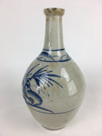 Japanese Ceramic Sake Bottle Vtg Kayoi Tokkuri Koimari Ware TS404
