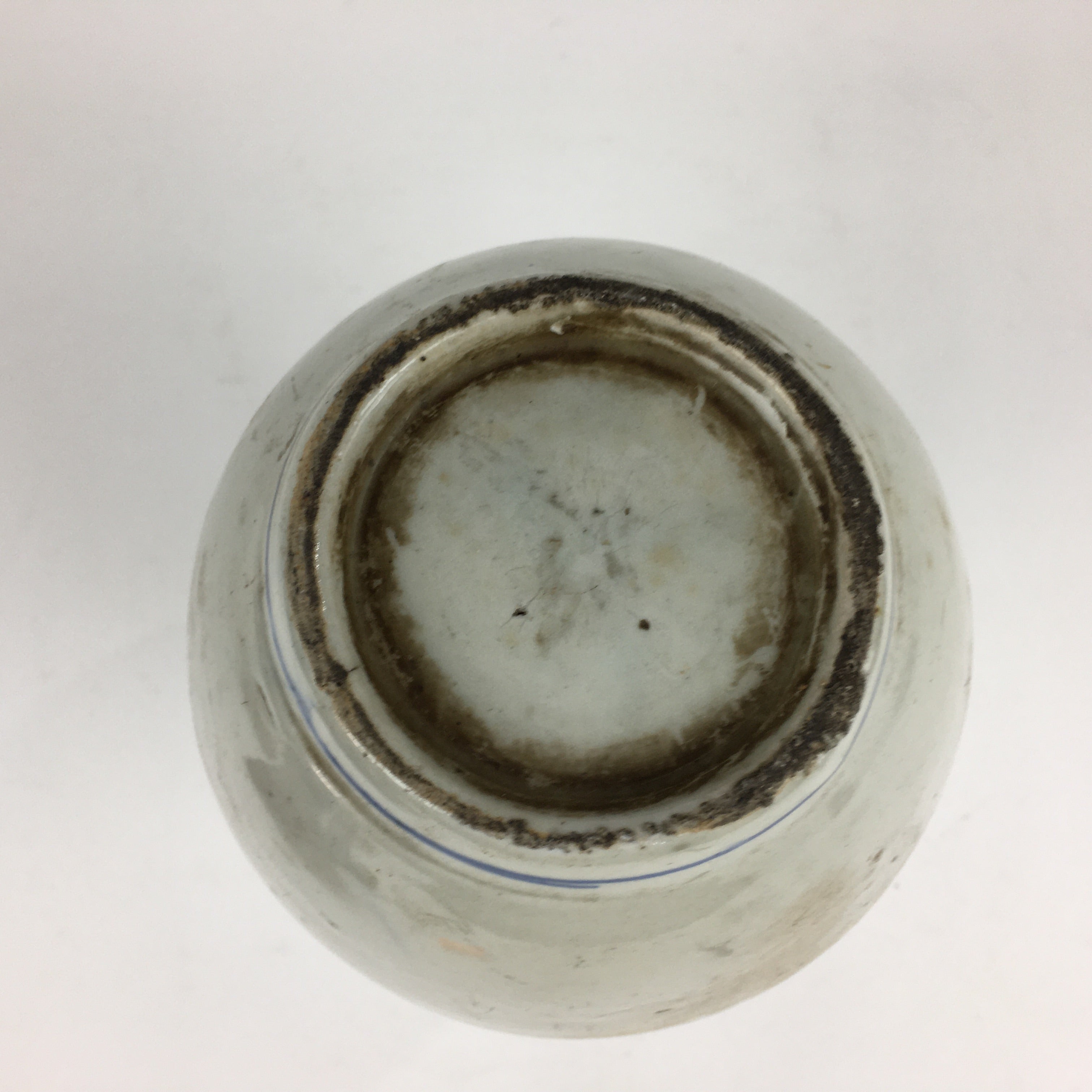 Japanese Ceramic Sake Bottle Vtg Kayoi Tokkuri Koimari Ware TS404