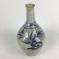 Japanese Ceramic Sake Bottle Vtg Kayoi Tokkuri Koimari Ware TS404