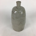 Japanese Ceramic Sake Bottle Vtg Kayoi Tokkuri Non-writing Gray Pottery TS300