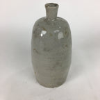 Japanese Ceramic Sake Bottle Vtg Kayoi Tokkuri Non-writing Gray Pottery TS300