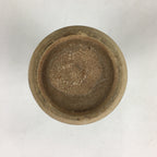 Japanese Ceramic Sake Bottle Vtg Pine Tree Cracked Glaze Tokkuri Brown TS395