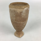 Japanese Ceramic Sake Bottle Vtg Pine Tree Cracked Glaze Tokkuri Brown TS395