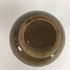 Japanese Ceramic Sake Bottle Vtg Pottery Brown Blue Glaze Tokkuri With Spout TS2