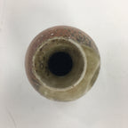 Japanese Ceramic Sake Bottle Vtg Pottery Brown Pebbles Ishihaze Tokkuri TS302