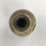 Japanese Ceramic Sake Bottle Vtg Pottery Brown Pebbles Ishihaze Tokkuri TS302