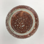 Japanese Ceramic Sake Bottle Vtg Pottery Brown Pebbles Ishihaze Tokkuri TS303