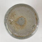 Japanese Ceramic Sake Bottle Vtg Pottery Cylinder Shape Gray TS472