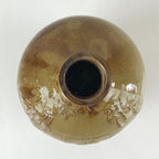 Japanese Ceramic Sake Bottle Vtg Pottery Seven Wise Men Eishogen TS458