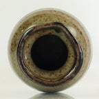 Japanese Ceramic Sake Bottle Vtg Pottery Spout Tokkuri Gray Brown TS430