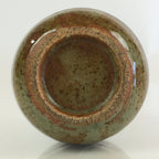 Japanese Ceramic Sake Bottle Vtg Pottery Spout Tokkuri Gray Brown TS430