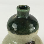 Japanese Ceramic Sake Bottle Vtg Pottery Tokkuri Gourd Shape TS474