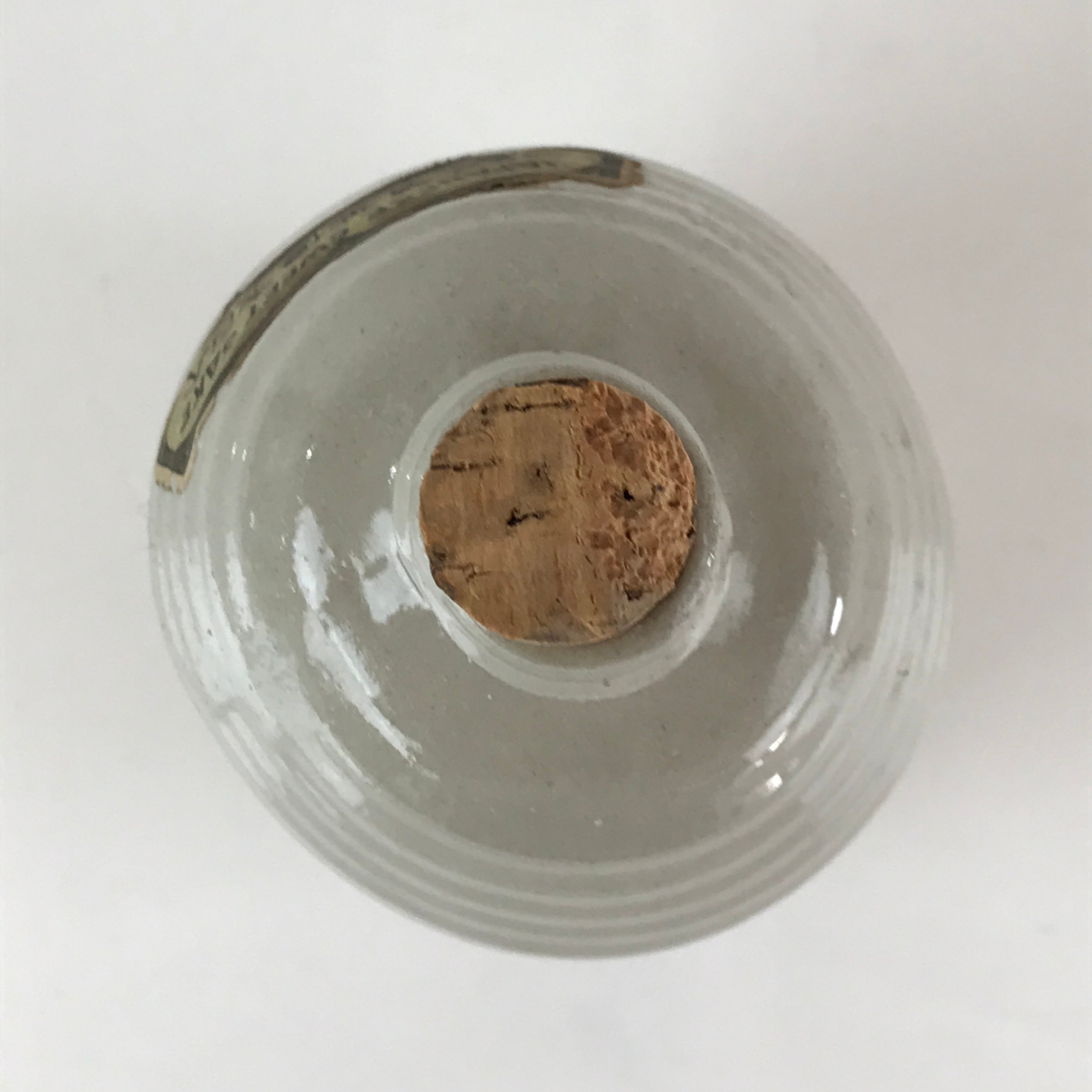 Japanese Ceramic Sake Bottle Vtg Pottery Tokkuri Gray Sweet Sake TS473