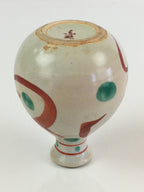 Japanese Ceramic Sake Bottle Vtg Pottery Tokkuri Hiragana Letters TS436