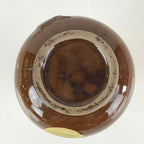 Japanese Ceramic Sake Bottle Vtg Pottery Tokkuri Saruzake Sarukoyaki TS476