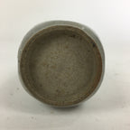 Japanese Ceramic Sake Bottle Vtg Pottery Yakimono Gray Poetry Tokkuri TS322