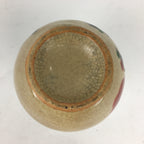 Japanese Ceramic Sake Bottle Vtg Pottery Yakimono Hand-Drawn Tokkuri TS332