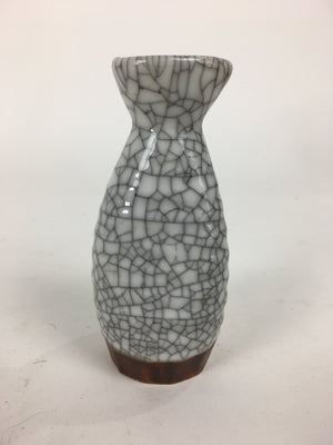 Japanese Ceramic Sake Bottle Vtg Pottery Yakimono Kannyu Tokkuri TS327