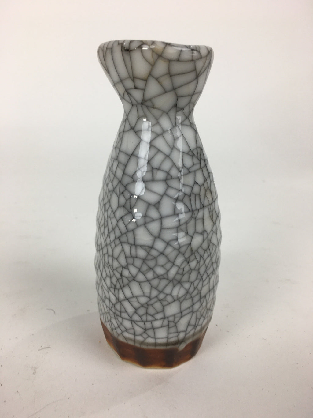 Japanese Ceramic Sake Bottle Vtg Pottery Yakimono Kannyu Tokkuri TS327