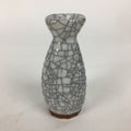 Japanese Ceramic Sake Bottle Vtg Pottery Yakimono Kannyu Tokkuri TS328