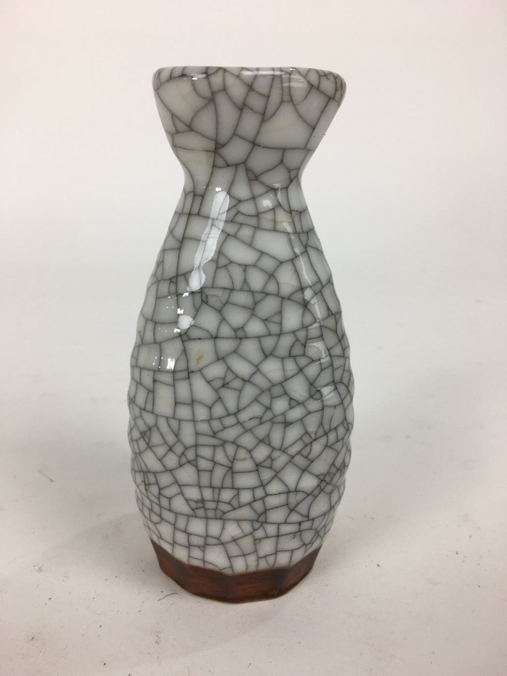 Japanese Ceramic Sake Bottle Vtg Pottery Yakimono Kannyu Tokkuri TS329