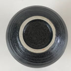 Japanese Ceramic Sake Bottle Vtg Pottery Yakimono Tokkuri Black TS470
