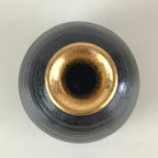 Japanese Ceramic Sake Bottle Vtg Pottery Yakimono Tokkuri Black TS471