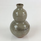 Japanese Ceramic Sake Bottle Vtg Pottery Yakimono Tokkuri Hyotan TS442