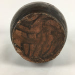 Japanese Ceramic Sake Bottle Vtg Tokkuri Pottery Kayoi-Tokkuri Brown TS295