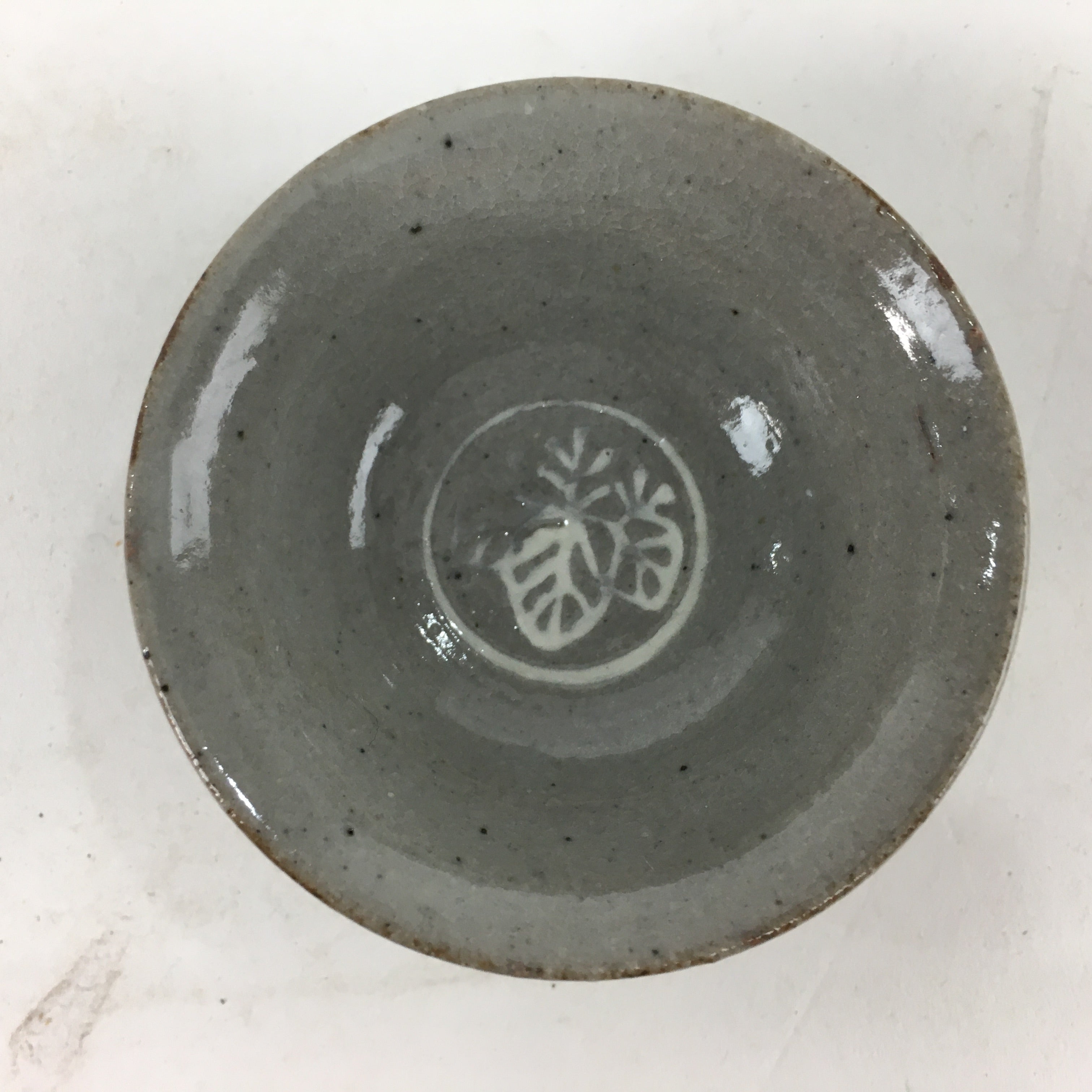 Japanese Ceramic Sake Cup 3pc Set Vtg Boxed Pottery Sakazuki Guinomi PX580