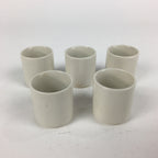 Japanese Ceramic Sake Cup 5pc Set Vtg Boxed Miho Ochiko Guinomi PX592