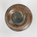 Japanese Ceramic Sake Cup Bizen Ware Vtg Guinomi Ochoko Doyaki Brawn GU901