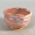 Japanese Ceramic Sake Cup Guinomi Sakazuki Vtg Pottery Brush Mark GU815