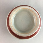 Japanese Ceramic Sake Cup Guinomi Sakazuki Vtg Pottery Gray Kanji Crackle GU742