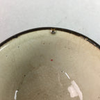Japanese Ceramic Sake Cup Guinomi Sakazuki Vtg Pottery Gray Rough Crackle GU736