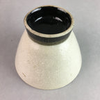 Japanese Ceramic Sake Cup Guinomi Sakazuki Vtg Pottery Leaf Design TC158
